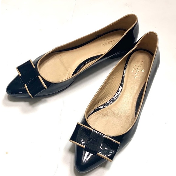 Kate Spade Elise Patent Leather Pointy Toe Flats - Picture 6 of 12